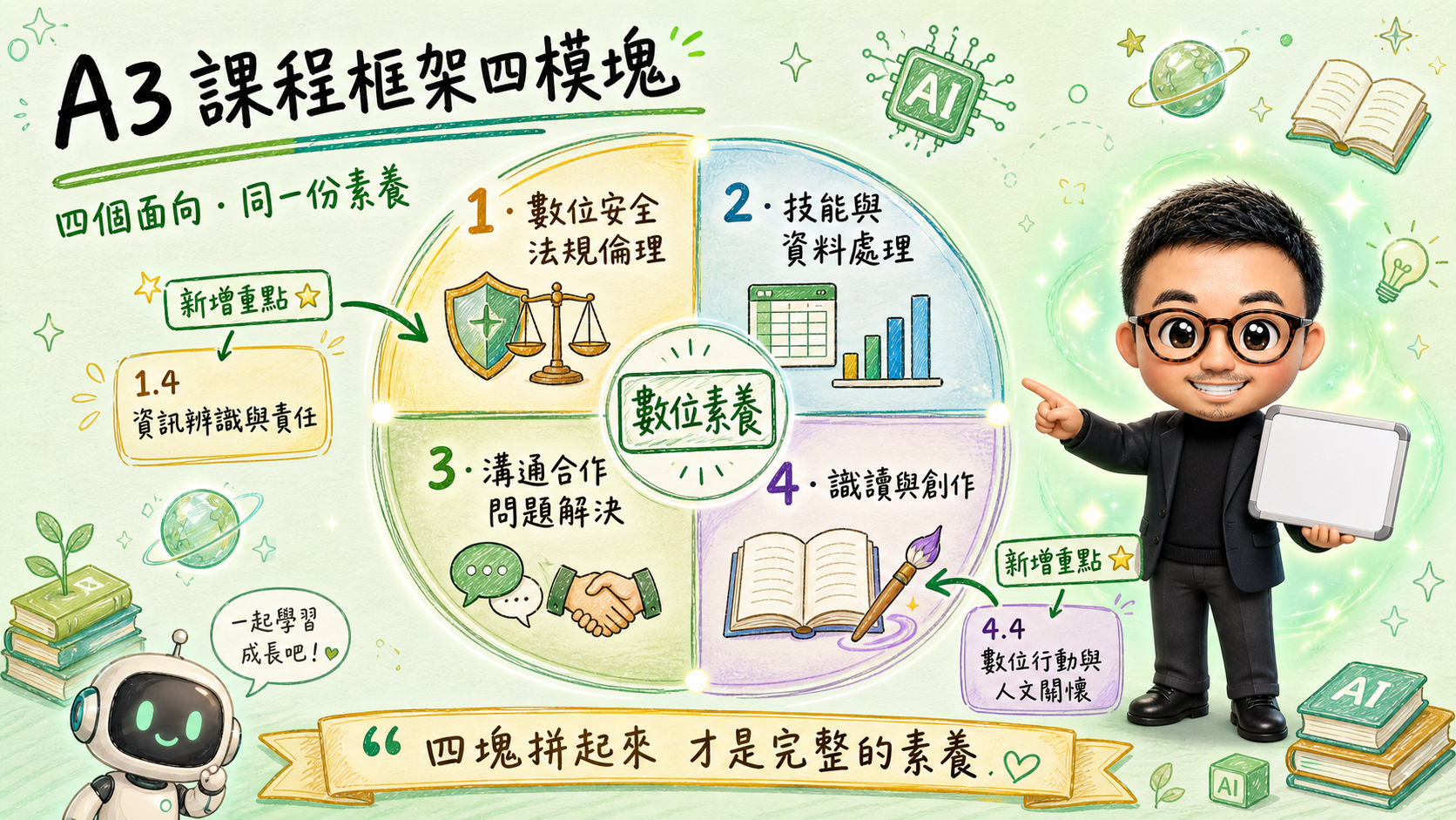 A3 課程框架四模塊總覽