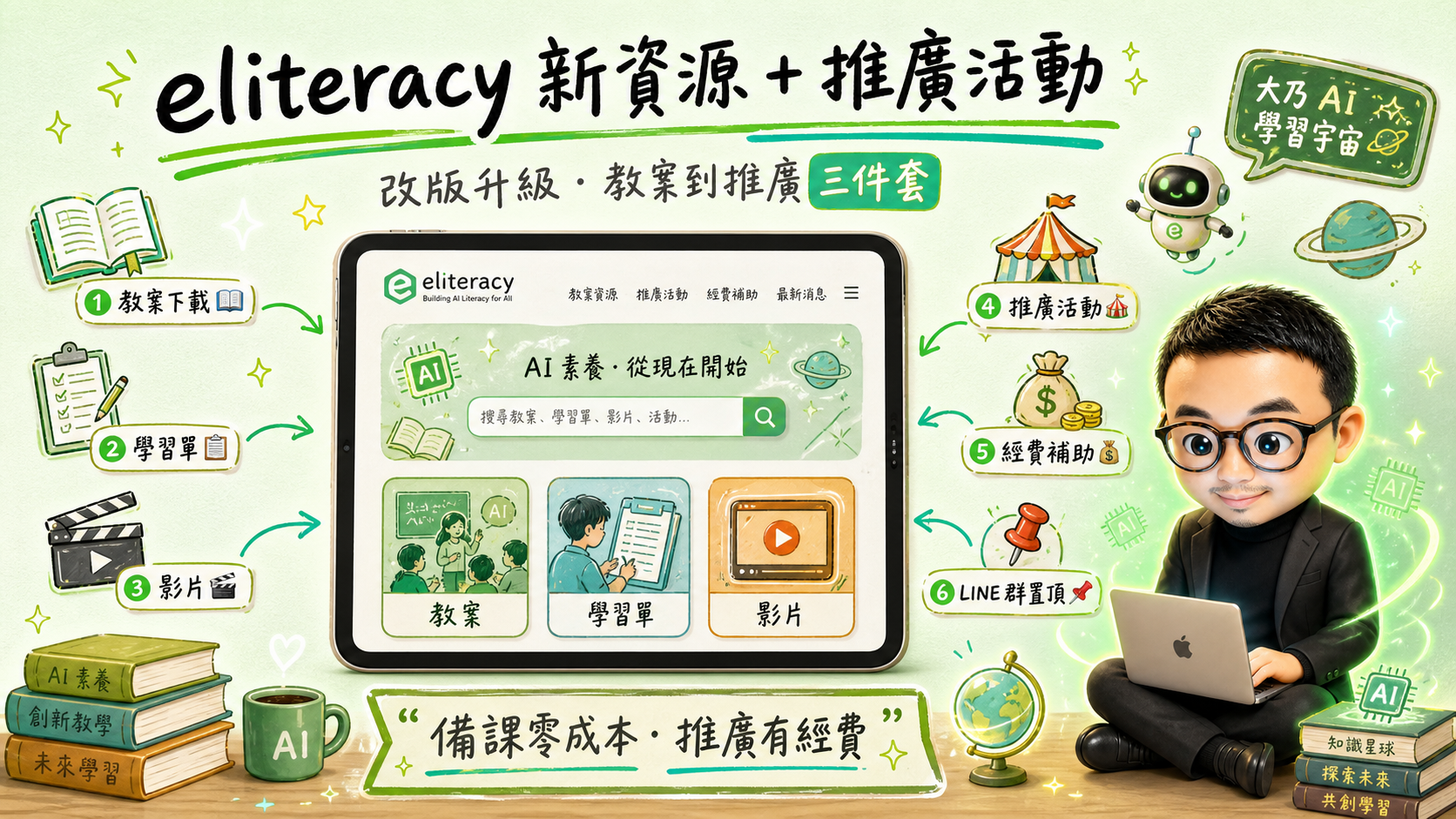 eliteracy 新資源 + 推廣活動