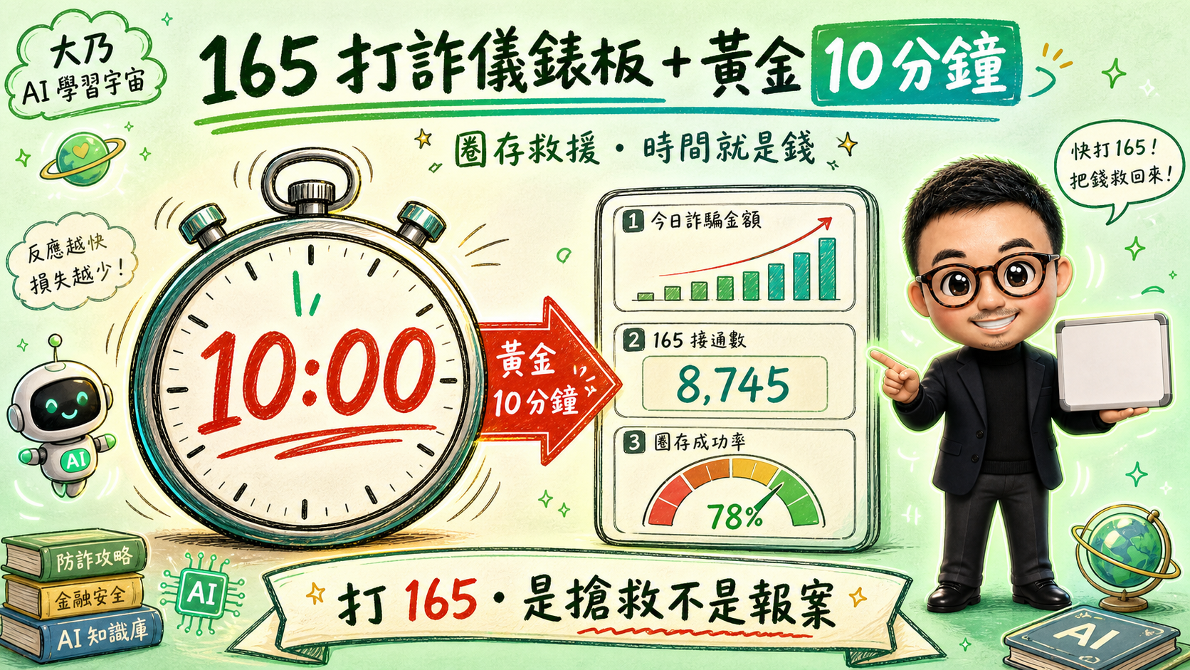 165 打詐儀錶板 + 黃金 10 分鐘