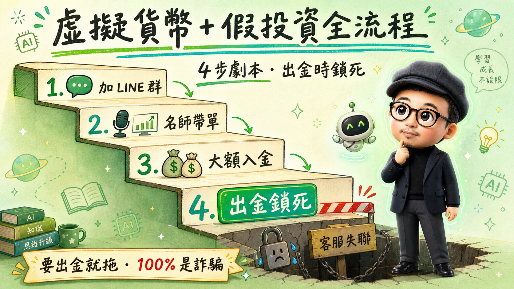虛擬貨幣 + 假投資全流程