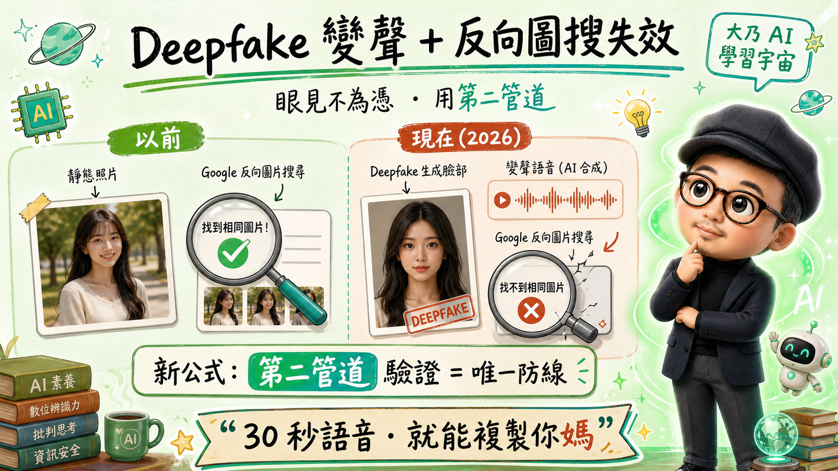 Deepfake 變聲 + 反向圖搜失效