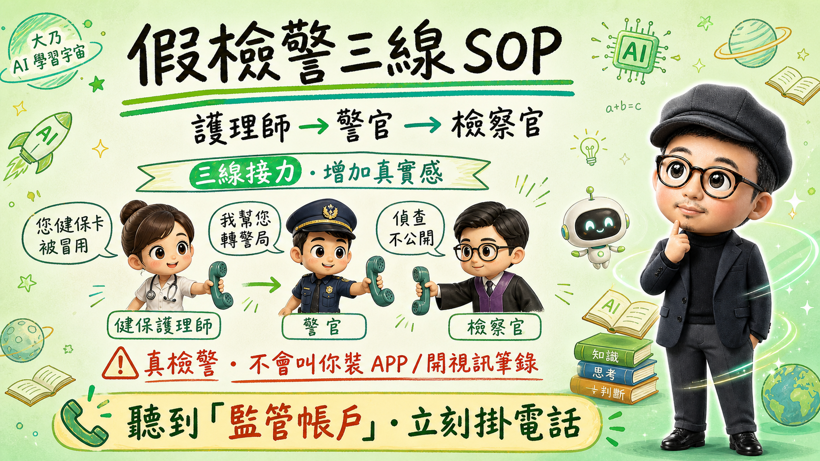 假檢警三線 SOP