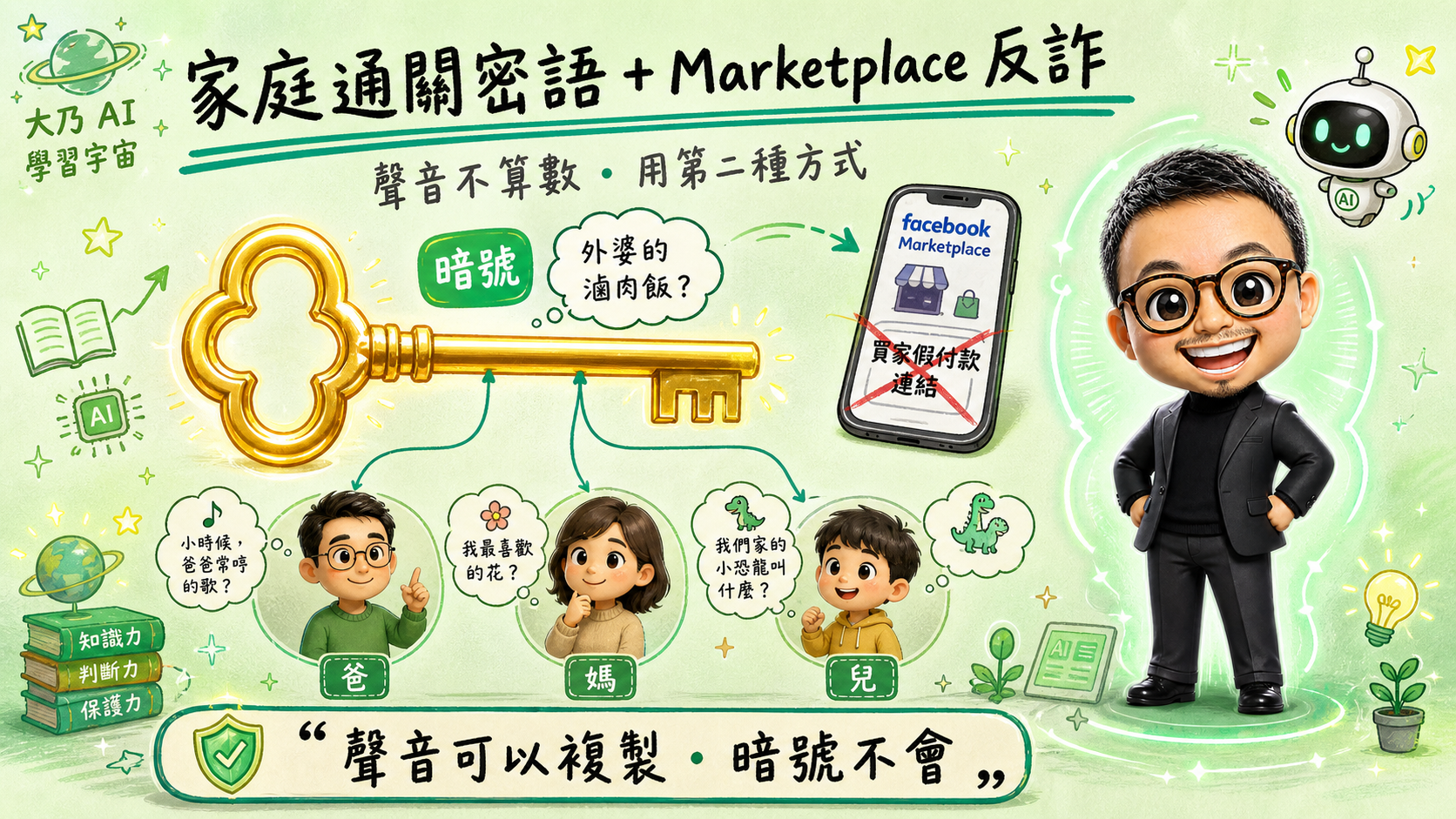 家庭通關密語 + Marketplace 反詐