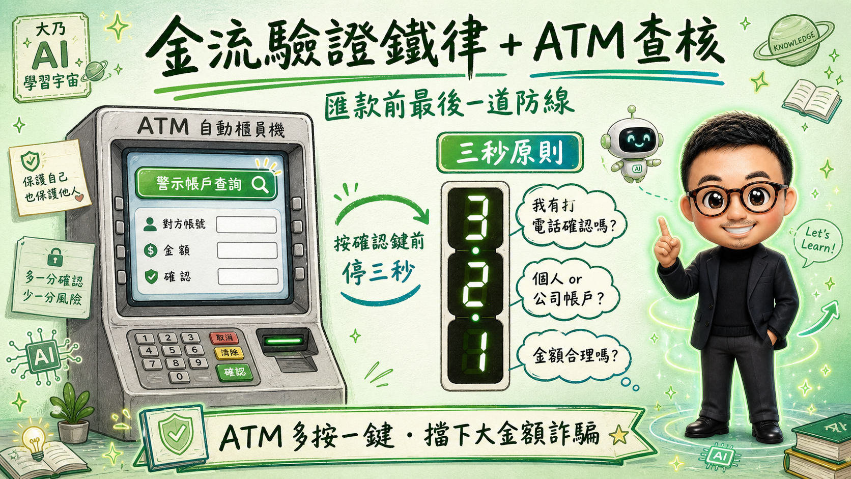 金流驗證鐵律 + ATM 查核