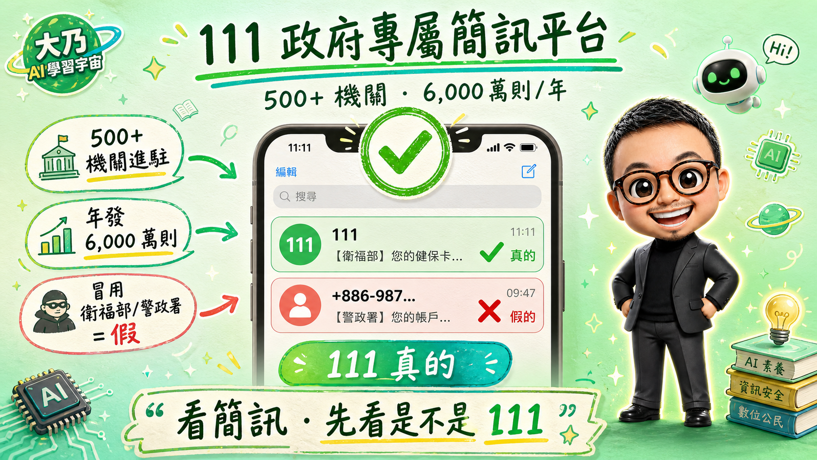 111 政府專屬簡訊平台