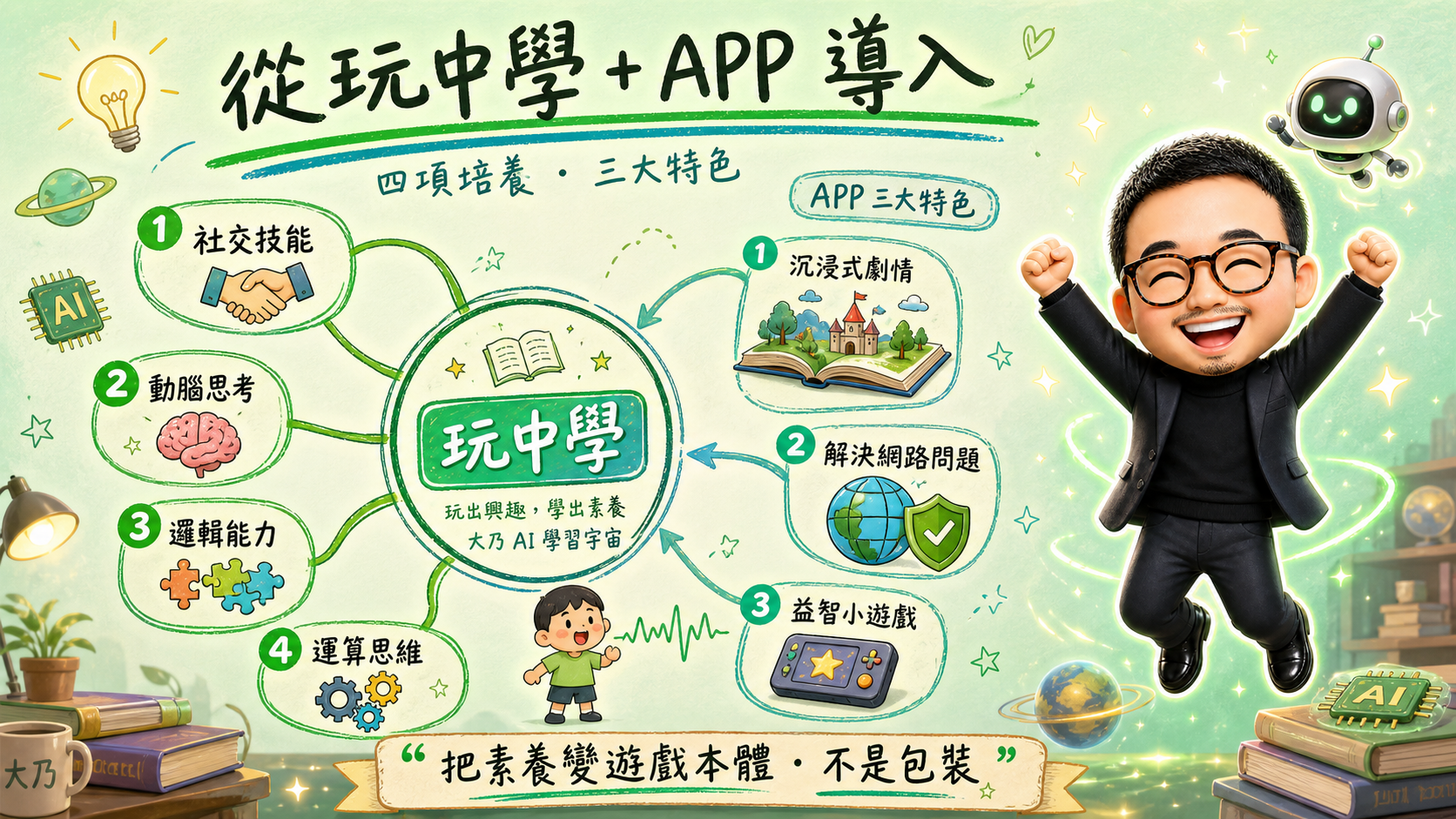 從玩中學 + APP 導入